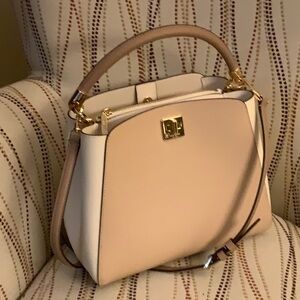 Kate Spade Cream Satchel Elegant Structured Design